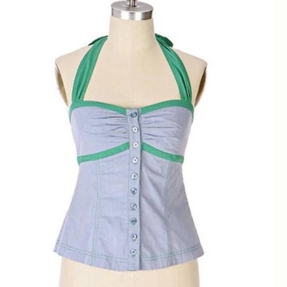 ANTHROPOLOGIE FEI - Halter Top Sz 8 - Picture 1 of 3